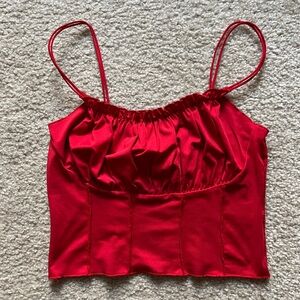 Red Cropped Cami